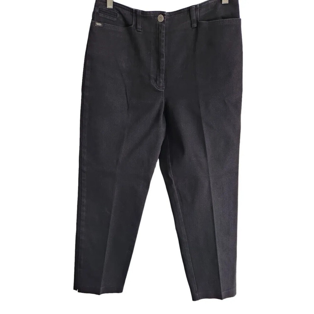 Ralph Lauren Jeans Co.‎ Womens Jeans Size 12 Black Stretch Straight High-Rise